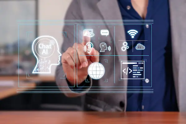 Interacción multimodal con un empresario IA
